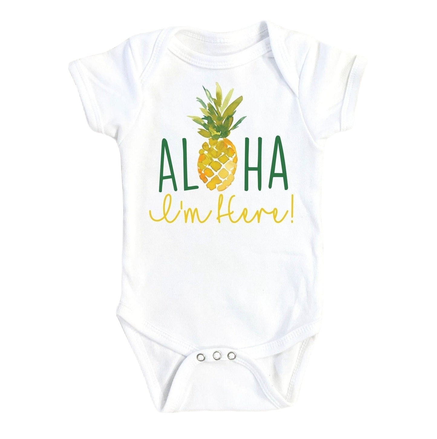 Pineapple Aloha - Baby Boy Girl Clothes Infant Bodysuit Funny Cute