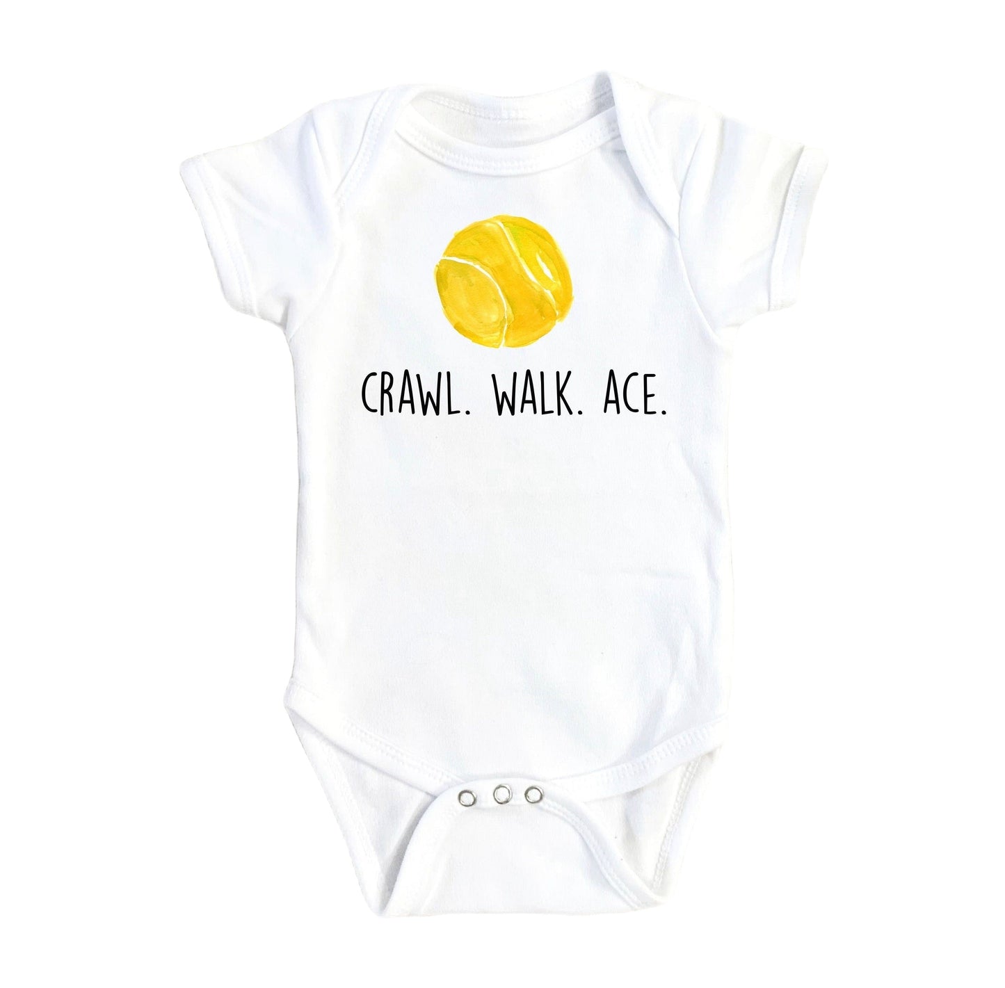 Tennis Crawl Ace - Baby Boy Girl Clothes Infant Bodysuit Funny Cute