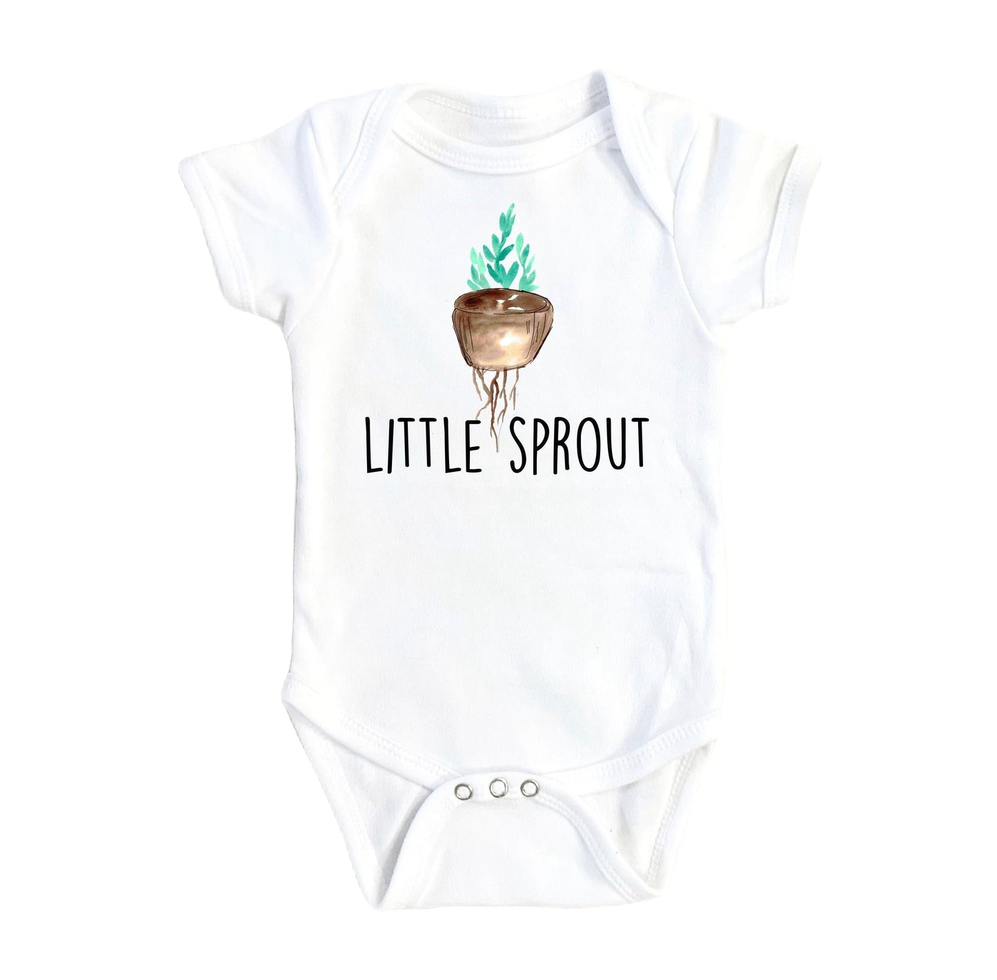 Plant Sprout Little - Baby Boy Girl Clothes Infant Bodysuit Funny Cute
