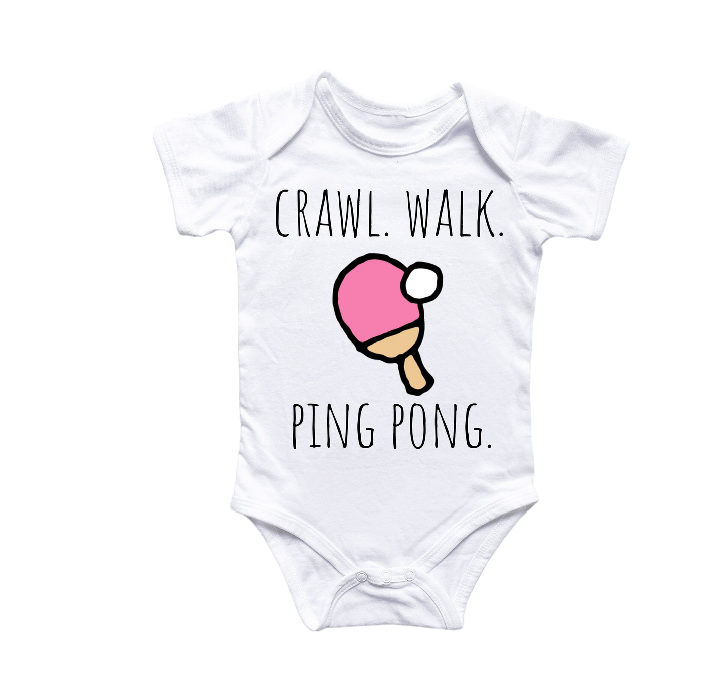 Table Tennis - Baby Boy Girl Clothes Infant Bodysuit Funny Cute