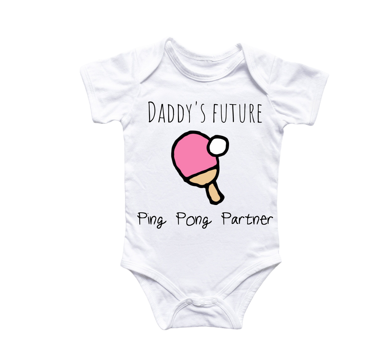 Table Tennis - Baby Boy Girl Clothes Infant Bodysuit Funny Cute
