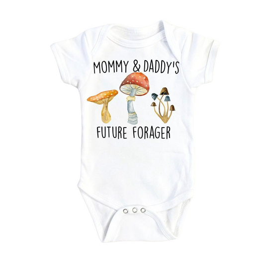 Mushroom Forager - Baby Boy Girl Clothes Infant Bodysuit Funny Cute