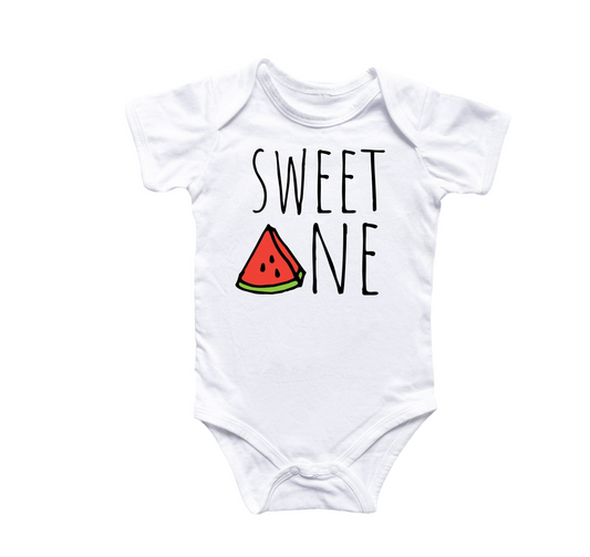 Watermelon Sweet One Birthday - Baby Boy Girl Clothes Infant Bodysuit