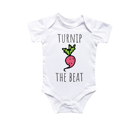 Turnip Vegan Vegetable - Baby Boy Girl Clothes Infant Bodysuit Funny