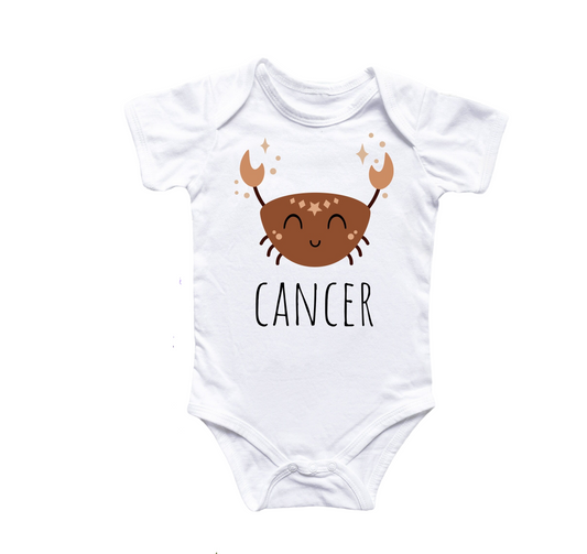Cancer Zodiac - Baby Boy Girl Clothes Infant Bodysuit Funny Cute