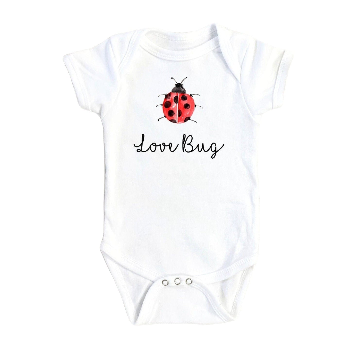 Lady Bug Love - Baby Boy Girl Clothes Infant Bodysuit Funny Cute