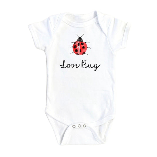 Lady Bug Love - Baby Boy Girl Clothes Infant Bodysuit Funny Cute