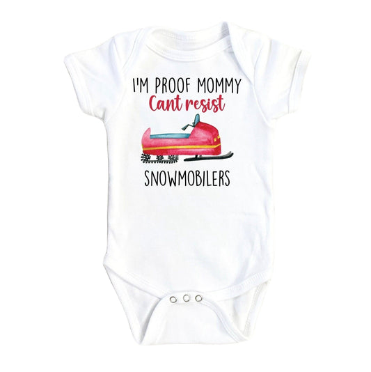 Snowmobile - Baby Boy Girl Clothes Infant Bodysuit Funny Cute Newborn