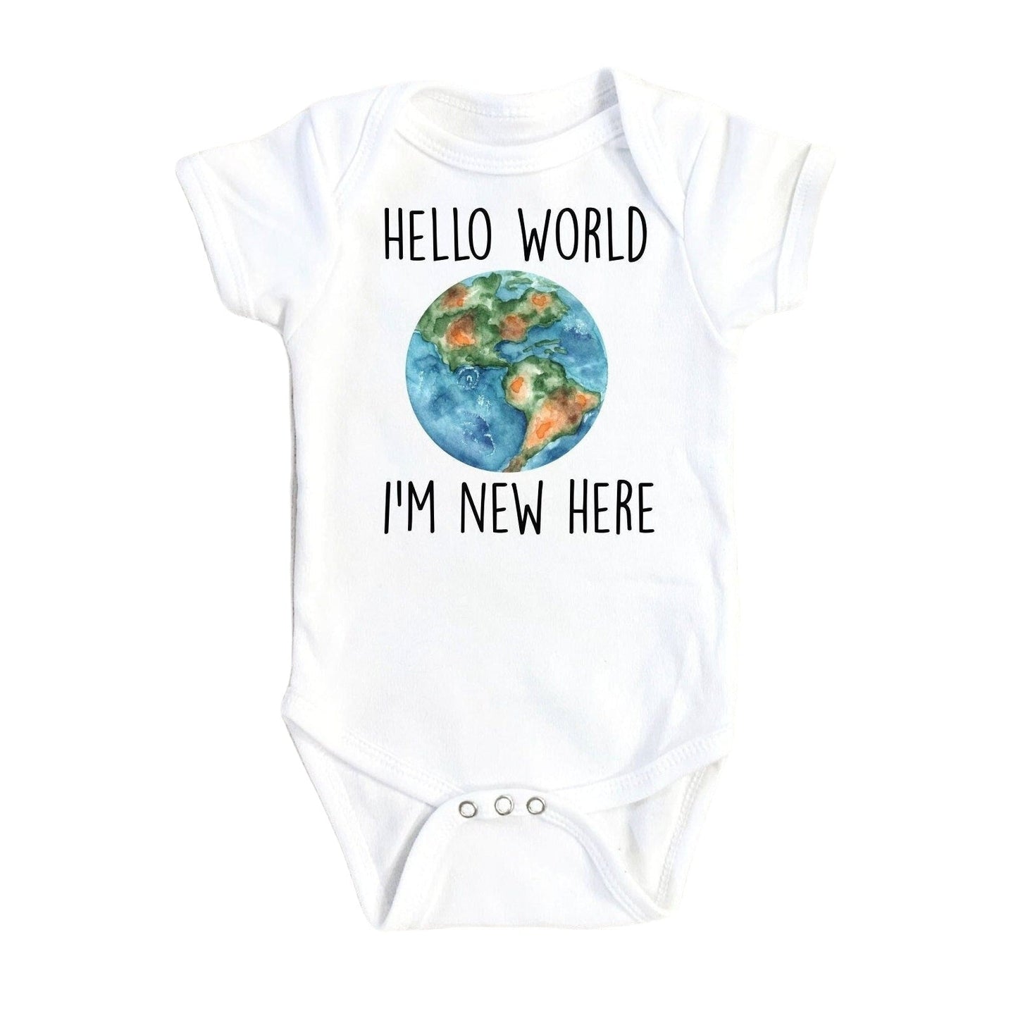 Hello World - Baby Boy Girl Clothes Infant Bodysuit Funny Cute Newborn