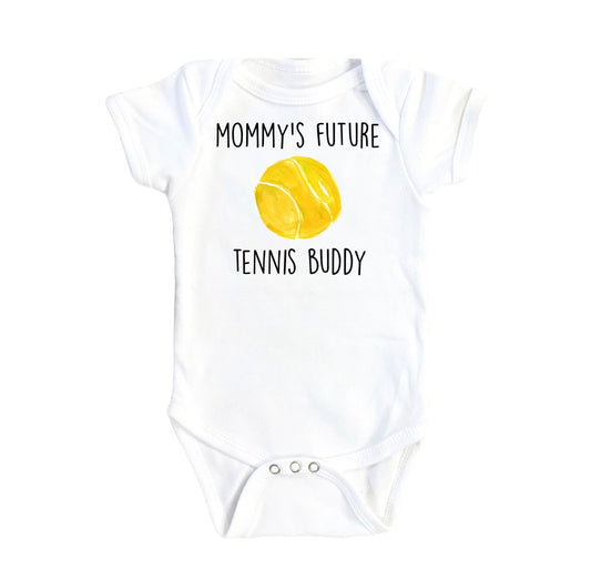 Tennis Future Mom - Baby Boy Girl Clothes Infant Bodysuit Funny Cute
