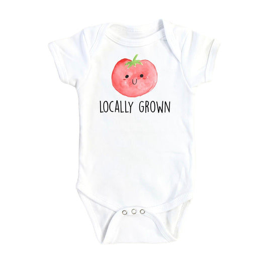 Tomato Locally Grown - Baby Boy Girl Clothes Infant Bodysuit Funny