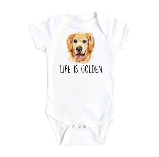 Golden Retriever - Baby Boy Girl Clothes Infant Bodysuit Funny Cute