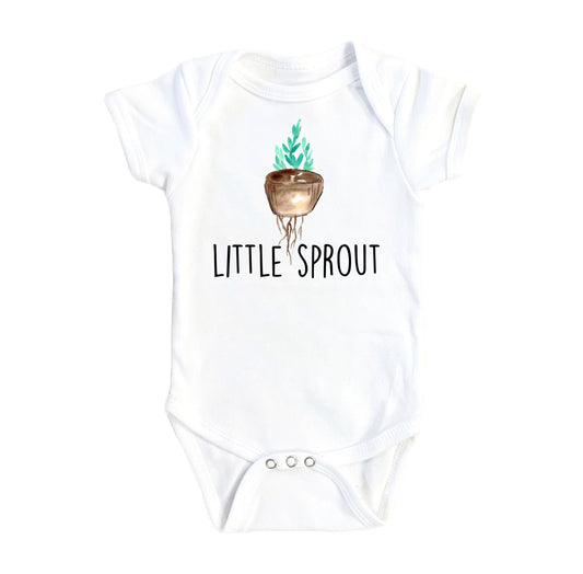 Plant Sprout Little - Baby Boy Girl Clothes Infant Bodysuit Funny Cute