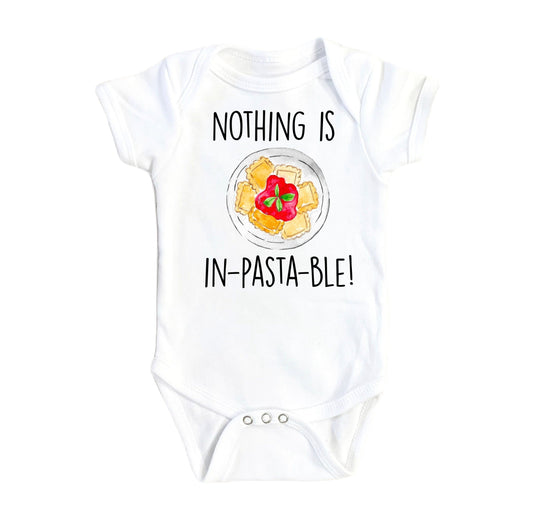 Italian Pasta Pun - Baby Boy Girl Clothes Infant Bodysuit Funny Cute