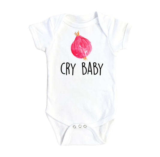 Onion Cry - Baby Boy Girl Clothes Infant Bodysuit Funny Cute Newborn