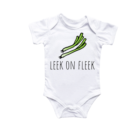 Leek Vegetable - Baby Boy Girl Clothes Infant Bodysuit Funny Cute