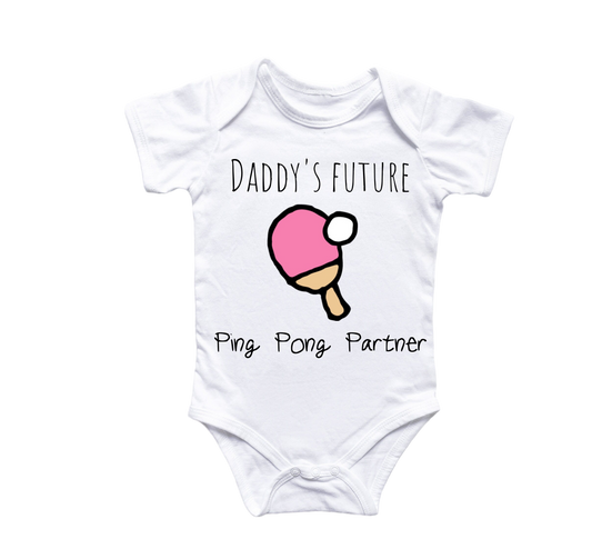 Table Tennis - Baby Boy Girl Clothes Infant Bodysuit Funny Cute